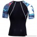Short Sleeve Dri-fit Workouts Compression Shirt Black Running Baselayer Tee B07PVBWV9W